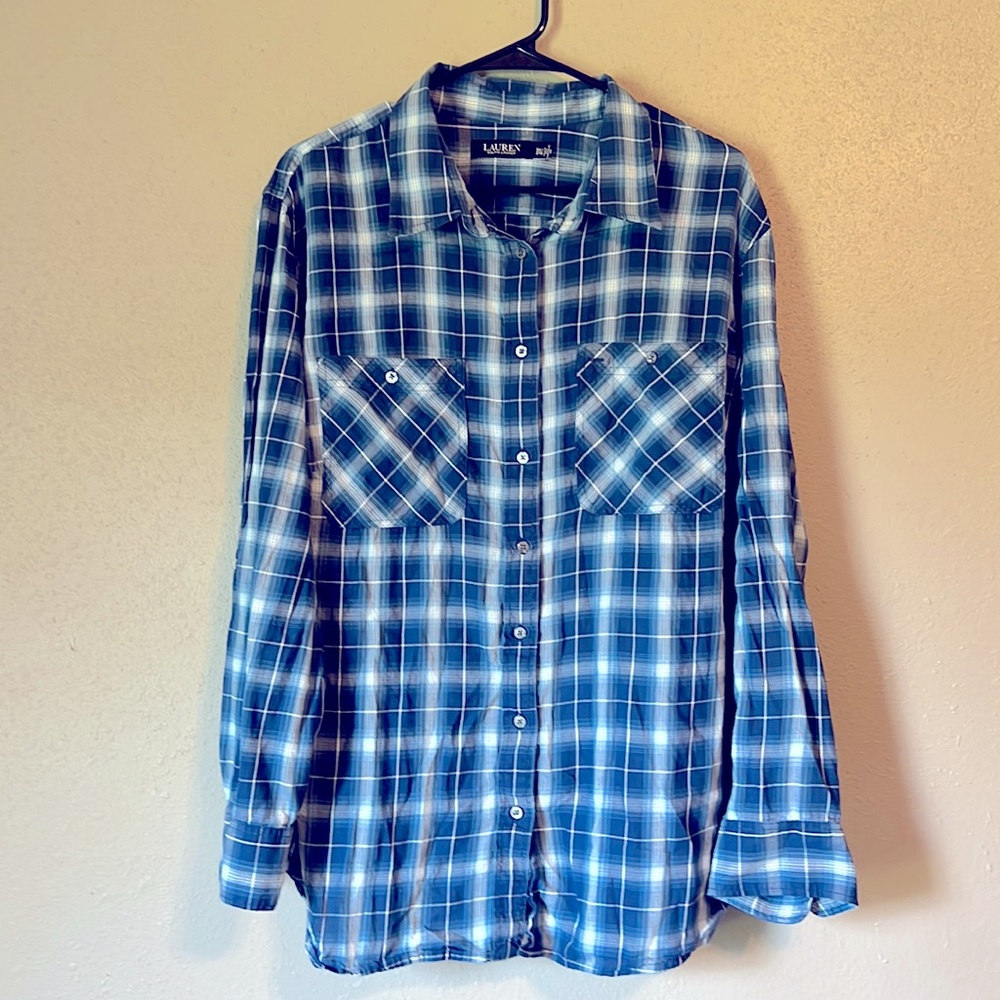 Plus Size Lauren Ralph Lauren Plus Size Plaid Cotton … Gem